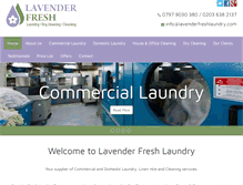 Tablet Screenshot of lavenderfreshlaundry.com